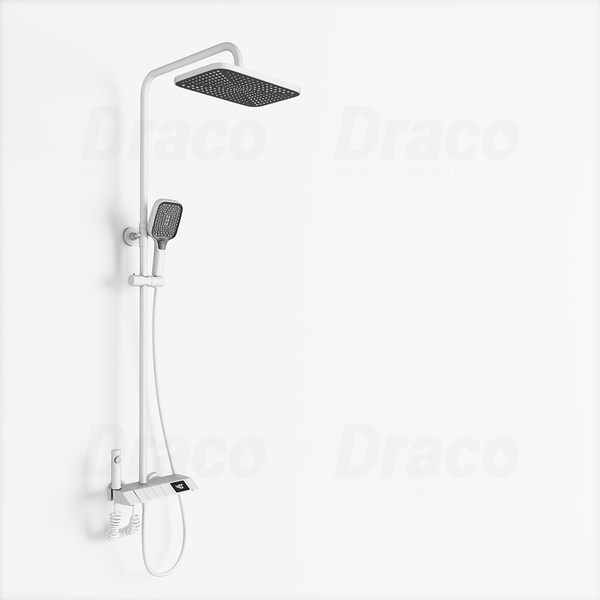 Sen Tắm Nóng Lạnh Đồng Thau Dạng Phím Đàn Hiển Thị Nhiệt Độ Draco F0140