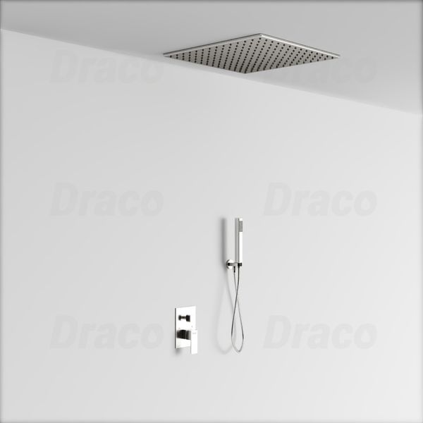 Sen Tắm Âm Trần Nóng Lạnh Cao Cấp Draco F0388I - Inox 304 Mờ