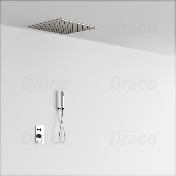Sen Tắm Âm Trần Nóng Lạnh Cao Cấp Draco F0388I - Inox 304 Mờ