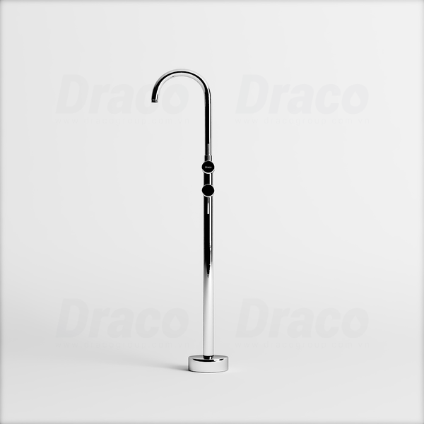 Sen Tắm Bồn Đứng Nóng Lạnh Inox 304 Kiểu Tròn Draco F0410