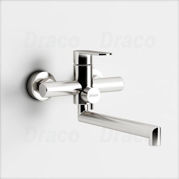 Sen Tắm Bồn Gắn Tường Nóng Lạnh Inox 304 Mờ Draco F0460I