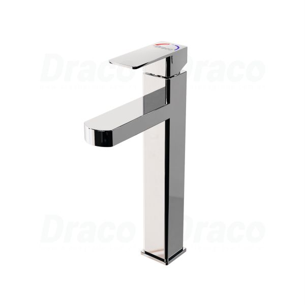 Vòi Lavabo Nóng Lạnh Đồng Thau Mạ Crom Draco F2101CB (Cao)