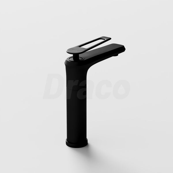 Vòi Lavabo Nóng Lạnh Đồng Thau Draco F2102BA (Thấp) - Màu Đen