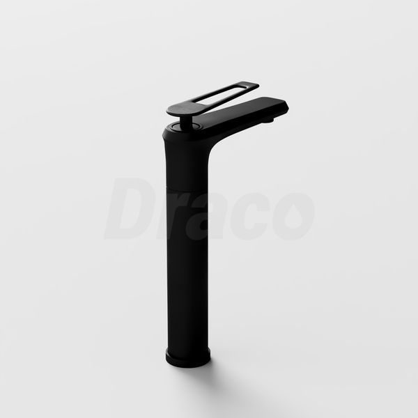 Vòi Lavabo Nóng Lạnh Đồng Thau Draco F2102BB (Cao) - Màu Đen