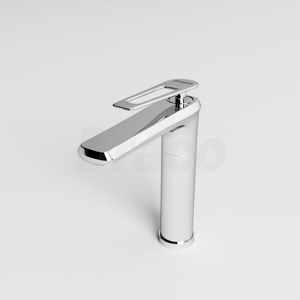 Vòi Lavabo Nóng Lạnh Đồng Thau Draco F2102CA (Thấp) - Màu Crom