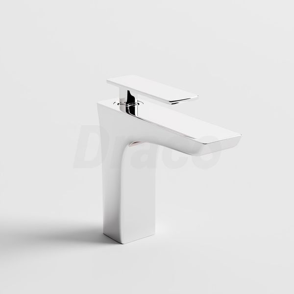 Vòi Lavabo Nóng Lạnh Đồng Thau Phủ Crom Draco F2103CA (Thấp)