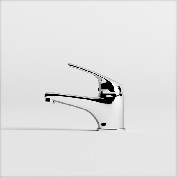 Vòi Lavabo Nóng Lạnh Đồng Thau Phủ Crom Draco F2104C (Thấp)