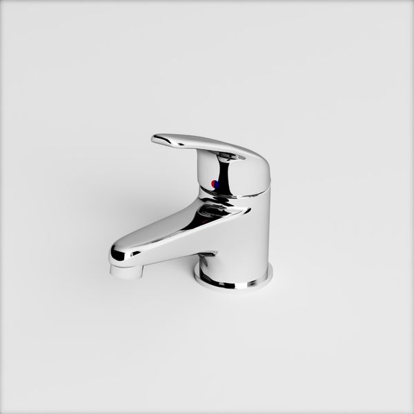 Vòi Lavabo Nóng Lạnh Đồng Thau Phủ Crom Draco F2104C (Thấp)