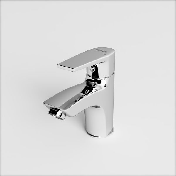 Vòi Lavabo Nóng Lạnh Đồng Thau Phủ Crom Draco F2105C (Thấp)