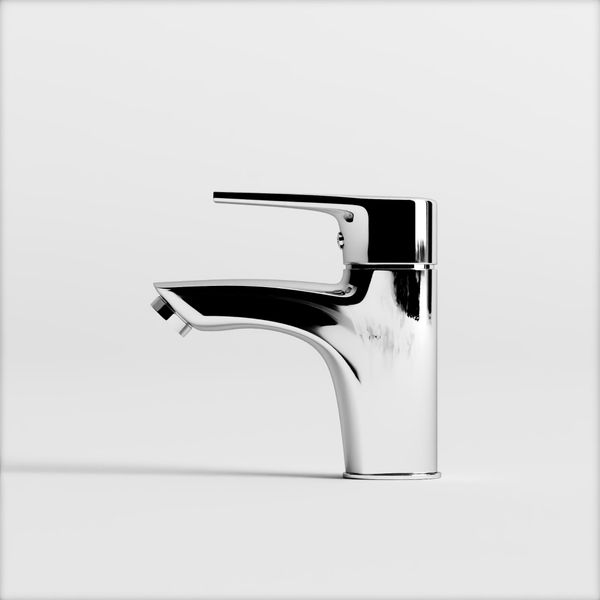 Vòi Lavabo Nóng Lạnh Đồng Thau Phủ Crom Draco F2105C (Thấp)