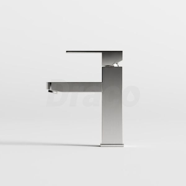 Vòi Lavabo Nóng Lạnh  Inox 304 Draco F2111IA (Thấp) - Màu Inox Mờ