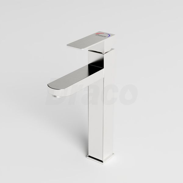Vòi Lavabo Nóng Lạnh  Inox 304 Draco F2111IB (Cao) - Màu Inox Mờ