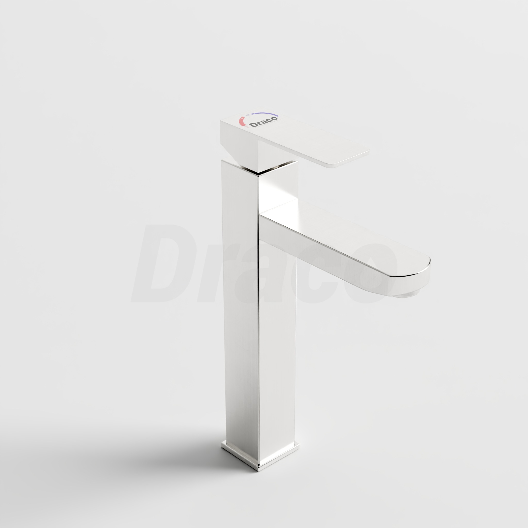 Vòi Lavabo Nóng Lạnh Inox 304 Draco F2111IB (Cao) - Màu Inox Mờ