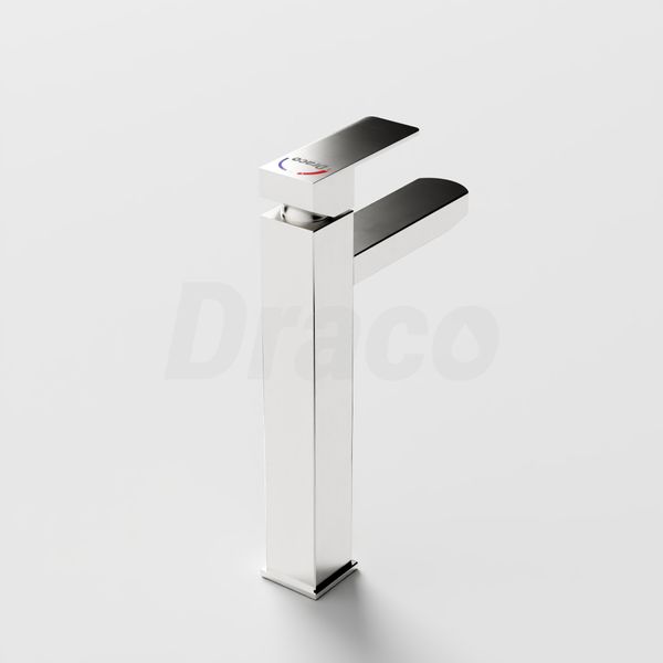 Vòi Lavabo Nóng Lạnh  Inox 304 Draco F2111IB (Cao) - Màu Inox Mờ