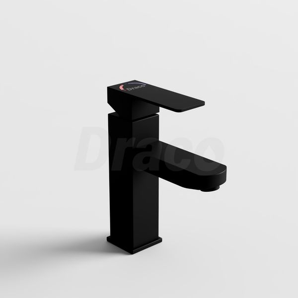 Vòi Lavabo Nóng Lạnh  Inox 304 Draco F2111IBA (Thấp) - Màu Đen