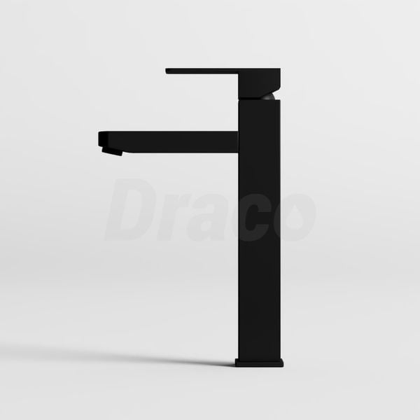 Vòi Lavabo Nóng Lạnh  Inox 304 Draco F2111BB (Cao) - Màu Đen