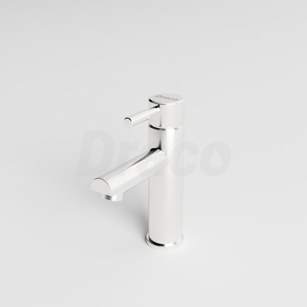 Vòi Lavabo Nóng Lạnh Inox 304 Draco F2116IA (Thấp) - Màu Inox Mờ