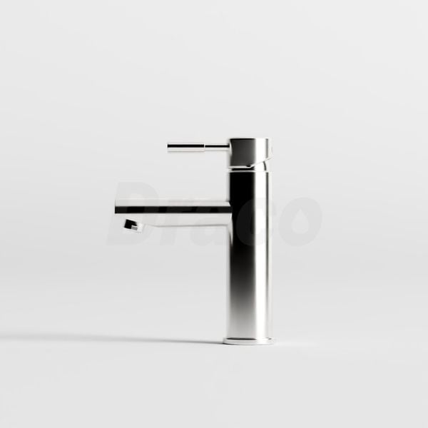 Vòi Lavabo Nóng Lạnh Inox 304 Draco F2116IA (Thấp) - Màu Inox Mờ