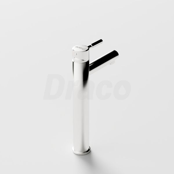Vòi Lavabo Nóng Lạnh Inox 304 Draco F2116IB (Cao) - Màu Inox Mờ