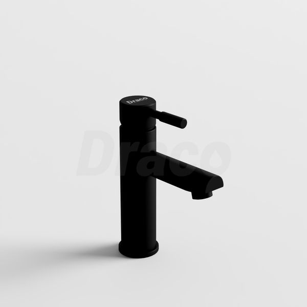 Vòi Lavabo Nóng Lạnh Inox 304 Draco F2116BA (Thấp) - Màu Đen