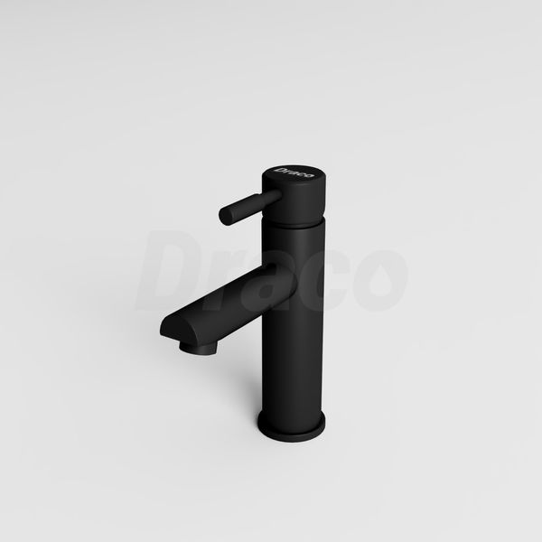 Vòi Lavabo Nóng Lạnh Inox 304 Draco F2116BA (Thấp) - Màu Đen