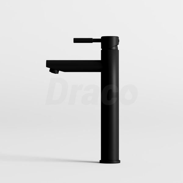 Vòi Lavabo Nóng Lạnh Inox 304 Draco F2116BB (Cao) - Màu Đen