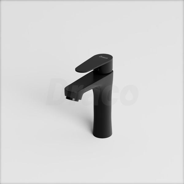 Vòi Lavabo Nóng Lạnh Inox 304 Draco F2118IBA (Thấp) - Màu Đen
