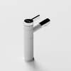 Vòi Lavabo Nóng Lạnh Đồng Thau Ống Tròn Đầu Mạ Crom Draco F2123WA (Thấp)