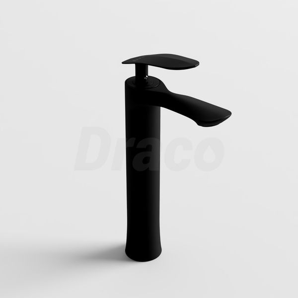 Vòi Lavabo Nóng Lạnh Đồng Thau Draco F2130BB (Cao) - Màu Đen