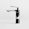Vòi Lavabo Nóng Lạnh Đồng Thau Draco F2130CA (Thấp) - Màu Crom