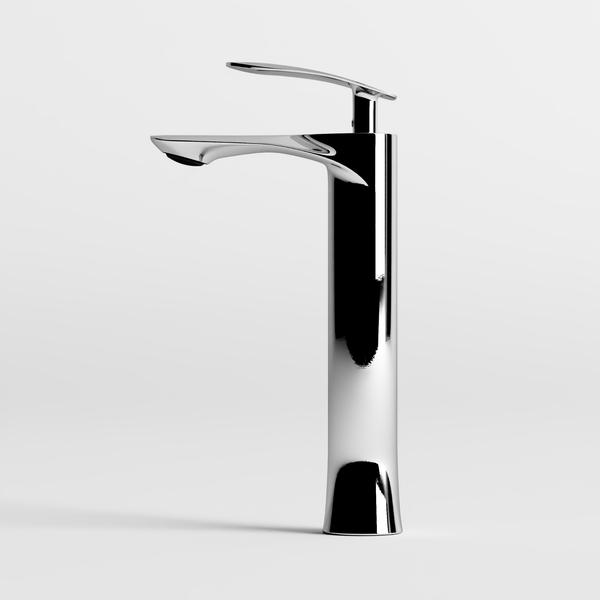 Vòi Lavabo Nóng Lạnh Đồng Thau Draco F2130CB (Cao) - Màu Crom