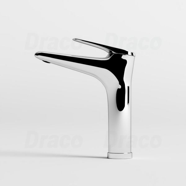 Vòi Lavabo Nóng Lạnh Đồng Thau Phủ Crom Draco F2136C (Thấp)