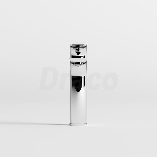 Vòi Lavabo Nóng Lạnh Đồng Thau Draco F2140CA (Thấp) - Màu Crom