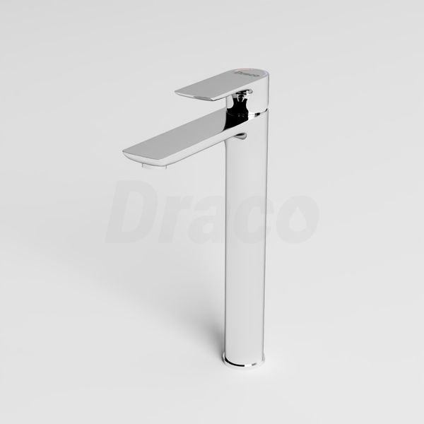 Vòi Lavabo Nóng Lạnh Đồng Thau Draco F2140CB (Cao) - Màu Crom