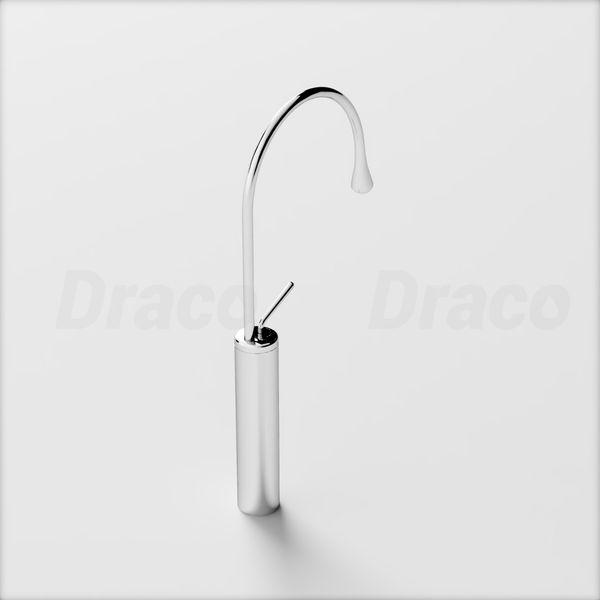 Vòi Lavabo Nóng Lạnh Đồng Thau Thiết Kế Đầu Giọt Nước Draco F2151C - Crom