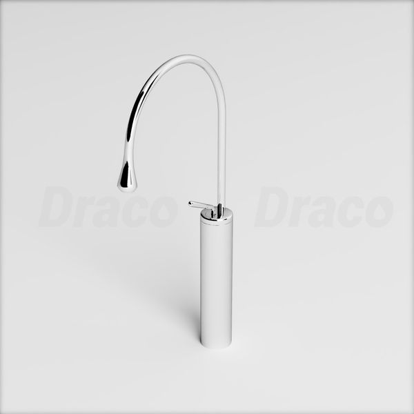 Vòi Lavabo Nóng Lạnh Đồng Thau Thiết Kế Đầu Giọt Nước Draco F2151C - Crom
