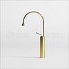 Vòi Lavabo Nóng Lạnh Đồng Thau Thiết Kế Đầu Giọt Nước Draco F2151G - Vàng Mờ