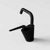 Vòi Lavabo Nóng Lạnh Draco F2161B Đồng Thau Mạ Sơn Tĩnh Điện Đen - Thiết Kế Tay Đa Giác/Tay Dẹp