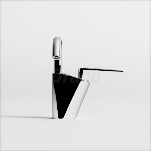 Vòi Lavabo Nóng Lạnh Draco F2161C Đồng Thau Mạ Crom - Thiết Kế Tay Đa Giác/Tay Dẹp