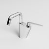 Vòi Lavabo Nóng Lạnh Draco F2161C Đồng Thau Mạ Crom - Thiết Kế Tay Đa Giác/Tay Dẹp