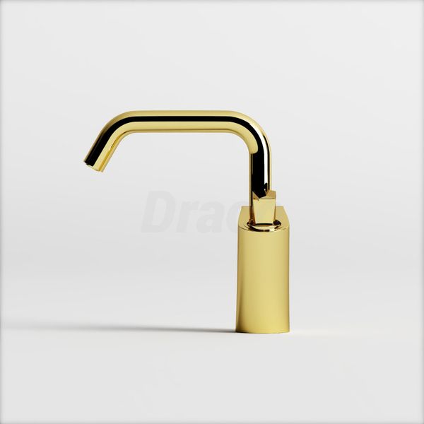 Vòi Lavabo Nóng Lạnh Draco F2161G Đồng Thau Mạ Vàng - Thiết Kế Tay Đa Giác/Tay Dẹp