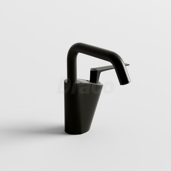 Vòi Lavabo Nóng Lạnh Draco F2161GR Đồng Thau Mạ PVD Xám - Thiết Kế Tay Đa Giác/Tay Dẹp