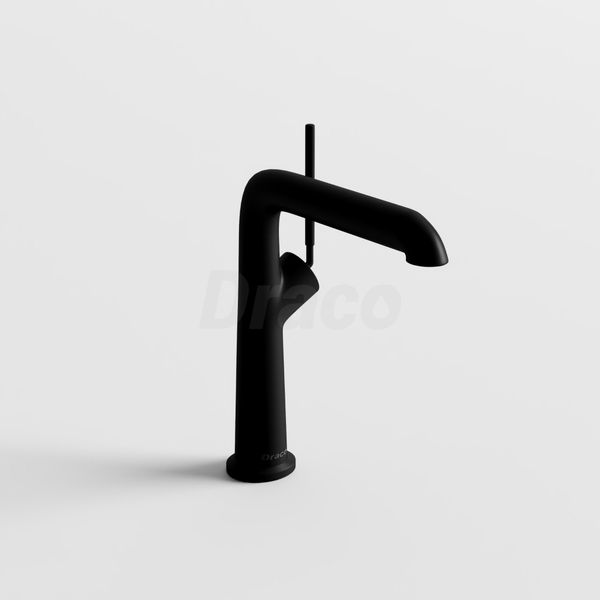Vòi Lavabo Nóng Lạnh Draco F2162B Đồng Thau Phủ Sơn Tĩnh Điện Đen - Thiết Kế Tay Đũa