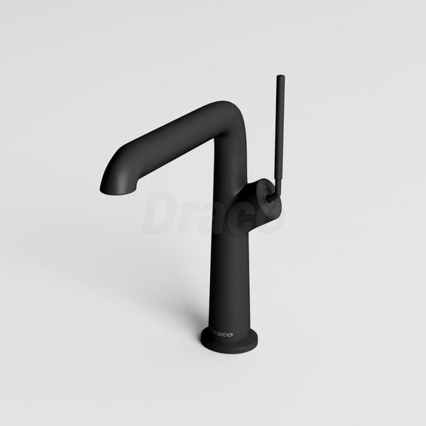 Vòi Lavabo Nóng Lạnh Draco F2162B Đồng Thau Phủ Sơn Tĩnh Điện Đen - Thiết Kế Tay Đũa