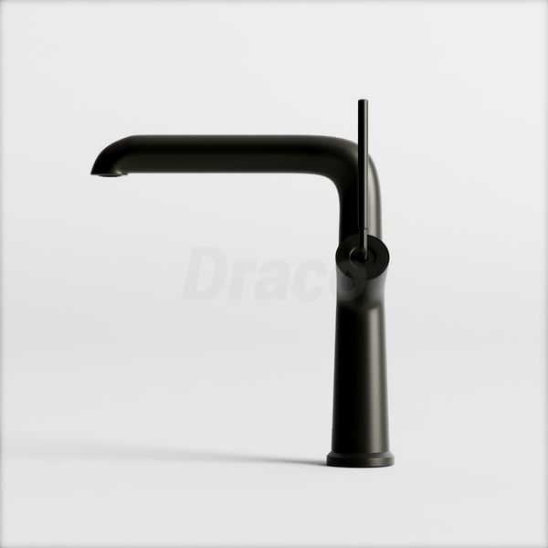 Vòi Lavabo Nóng Lạnh Draco F2162GR Đồng Thau Phủ PVD Xám - Thiết Kế Tay Đũa