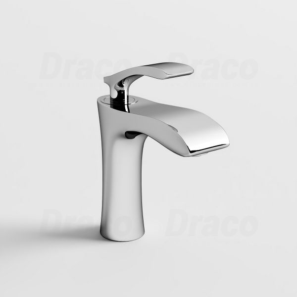 Vòi Lavabo Nóng Lạnh Đồng Thau Phủ Crom Draco F2168CA (Thấp)