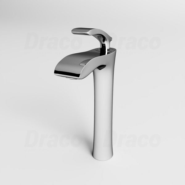 Vòi Lavabo Nóng Lạnh Đồng Thau Phủ Crom Draco F2168CB (Cao)