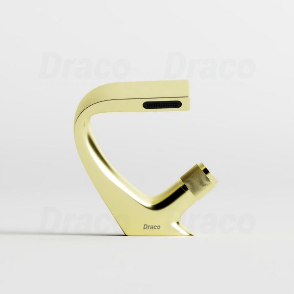 Vòi Lavabo Nóng Lạnh Đồng Thau Draco F2174G Màu Vàng Mờ