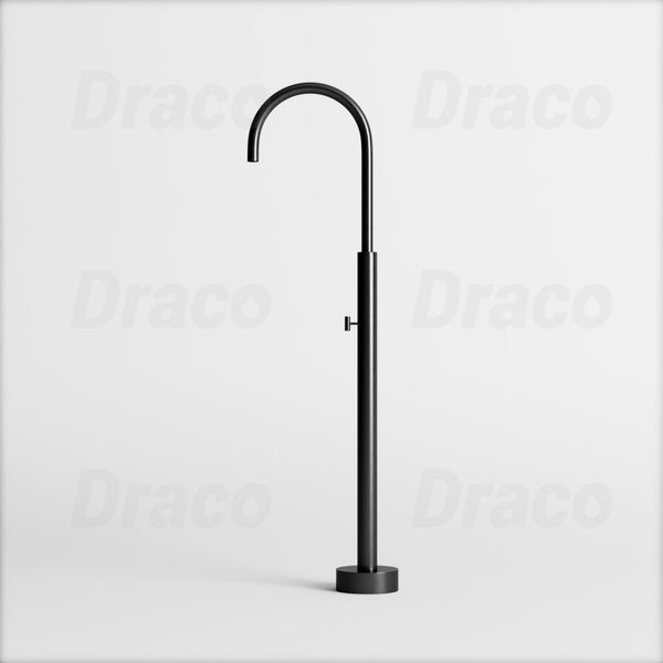 Vòi Lavabo Nóng Lạnh Đồng Thau Phủ Sơn Tĩnh Điện Đen Cảm Ứng Hồng Ngoại Draco F2195B