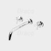 Vòi Lavabo Âm Tường Nóng Lạnh Độc Lập Draco F2401